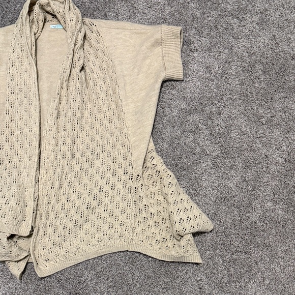 Maurices Tan Open-Knit Women's Cardigan - Picture 6 of 6